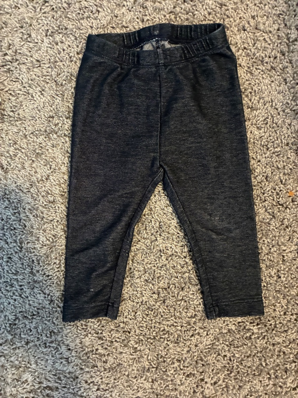 Old Navy Faux Denim Leggings Size 12-18 Months EUC